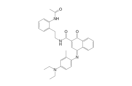 2-Naphthalenecarboxamide, N-[2-[2-(acetylamino)phenyl]ethyl]-4-[[4-(diethylamino)-2-methylphenyl]imino]-1,4-dihydro-1-oxo-