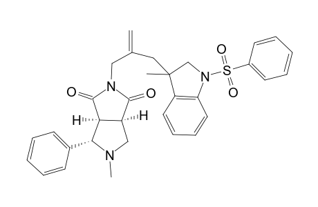 2-[2-(1-Benzenesulphonyl-3-methyl-2,3-dihydro-1H-indole-3-ylmethyl)allyl]-5-methyl-4-phenyl-1,3,3a.alpha.,4.beta.,6.alpha.,beta.6a.alpha.-hexahydropyrrolo[3,4-c]pyrrole-1,3-dione