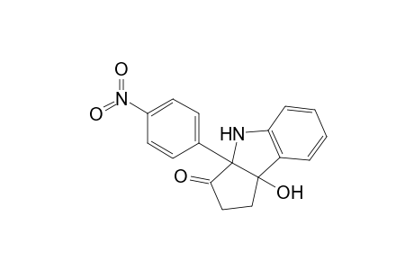 1,3a,4,8b-tetrahydro-8b-hydroxy-3a-(4-nitrophenyl)cyclopent[b]indol-3(2H)-one