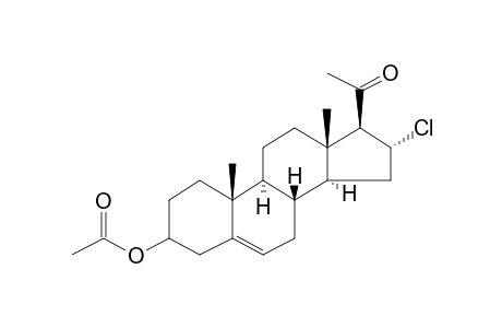 Pregn-5-en-20-one, 3-(acetyloxy)-16-chloro-, (3.beta.,16.alpha.)-