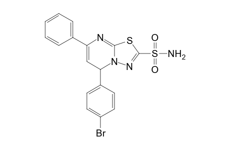 5-(4-Bromophenyl)-7-phenyl-5H-[1,3,4]thiadiazolo[3,2-a]pyrimidine-2-sulfonamide