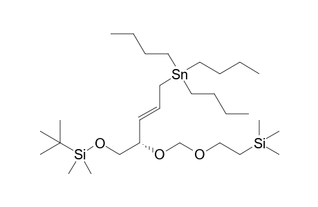 tert-butyl-dimethyl-[(E,2S)-5-tributylstannyl-2-(2-trimethylsilylethoxymethoxy)pent-3-enoxy]silane