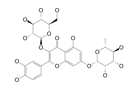 QUERCETIN-3-O-BETA-D-GLUCOPYRANOSYL-7-O-ALPHA-L-RHAMNOPYRANOSIDE