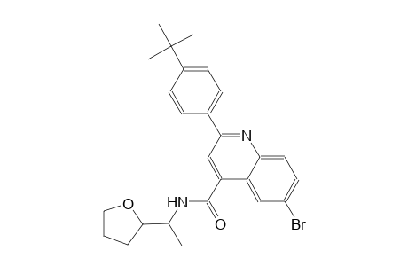 6-bromo-2-(4-tert-butylphenyl)-N-(1-tetrahydro-2-furanylethyl)-4-quinolinecarboxamide