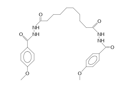 N,N'-Bis(4-methoxy-benzoyl)-sebacic acid, dihydrazide