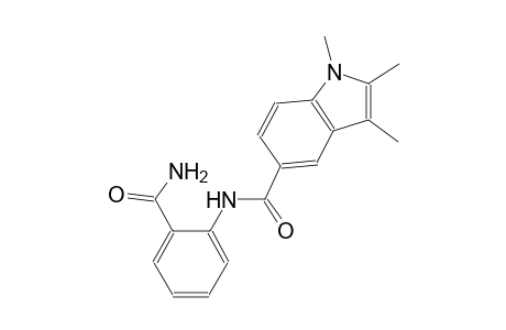 N-[2-(aminocarbonyl)phenyl]-1,2,3-trimethyl-1H-indole-5-carboxamide
