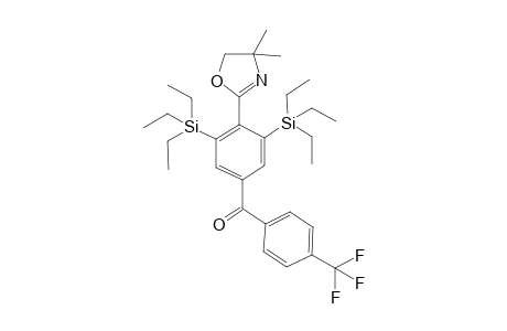 (4-(4,4-dimethyl-4,5-dihydrooxazol-2-yl)-3,5-bis(triethylsilyl)phenyl)(4- (trifluoromethyl)phenyl)methanone