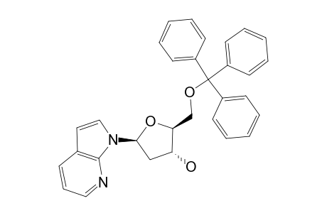 1-[2-DEOXY-5-O-(TRIPHENYLMETHYL)-BETA-D-ERYTHRO-PENTOFURANOSYL]-1H-PYRROLO-[2,3-B]-PYRIDINE