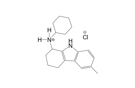 N-cyclohexyl-6-methyl-2,3,4,9-tetrahydro-1H-carbazol-1-aminium chloride