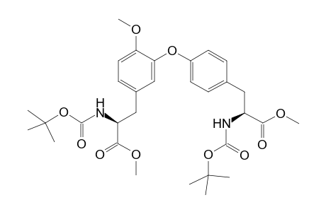 (S)-N-[tert-Butyloxycarbonyl]-O-[5-[2-[(tert-butyloxycarbonyl)amino]-2-(methoxycarbonyl)ethyl]-2-methoxyphenyl]-L-tyrosine methyl ester
