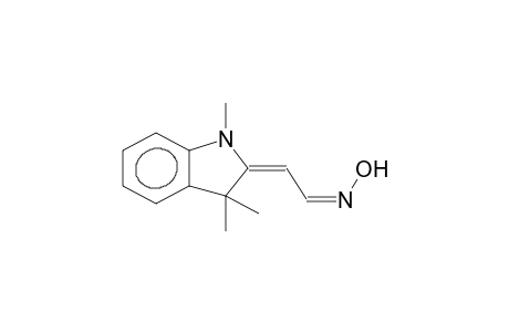 1,3,3-TRIMETHYL-2-(2-(Z)-HYDROXYIMINO-(E)-ETHYLIDENE)INDOLINE