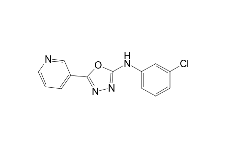 2-(3-Pyridyl)-5-(3-chlorophenylamino)-1,3,4-oxadiazole