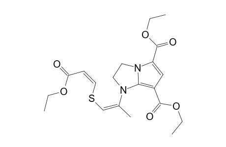 Ethyl (2Z,5Z)-6-[5,7-bis(ethoxycarbonyl)-2,3-dihydro-1H-pyrrolo[1,2-a]imidazol-1-yl]-4-thiahepta-2,5-dienoate