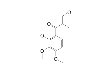 (+/-)-3-HYDROXY-1-(2-HYDROXY-3,4-DIMETHOXYPHENYL)-2-METHYLPROPANONE