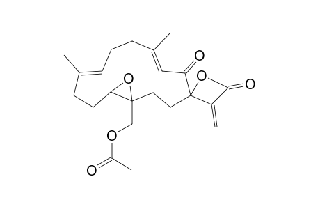 (7E,11E)-18-Acetoxy-3,4-epoxy-7,11,15(17)-cembratrien-16,14-olide-13-one
