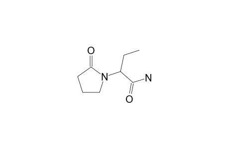 1-pyrrolidineacetamide, alpha-ethyl-2-oxo-