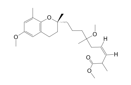 (Z)-6-methoxy-9-[(2R)-6-methoxy-2,8-dimethyl-chroman-2-yl]-2,6-dimethyl-non-3-enoic acid methyl ester