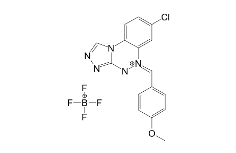 (5Z)-7-CHLORO-5-(4-METHOXYBENZYLIDENE)-4,5-DIHYDRO-[1,2,4]-TRIAZOLO-[3,4-C]-[1,2,4]-BENZOTRIAZIN-5-IUM-TETRAFLUOROBORATE