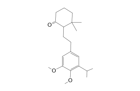 2-(2-(3-Isopropyl-4,5-dimethoxyphenyl)ethyl)-5,5-dimethyl-2-cyclohexan-1-one