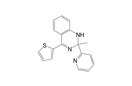 2-(2-pyridinyl)-2-methyl-4-(2-thienyl)-1,2-dihydroquinazoline