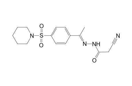 2-Cyano-N-(1-(4-(piperidin-1-ylsulfonyl) phenyl) ethylidene)acetohydrazide