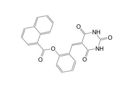 2-[(2,4,6-trioxotetrahydro-5(2H)-pyrimidinylidene)methyl]phenyl 1-naphthoate