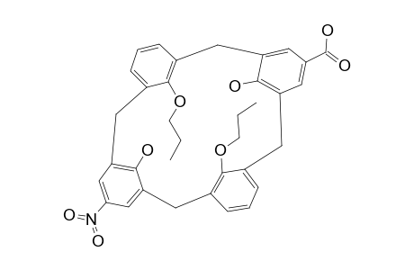 11-NITRO-23-HYDROXYCARBONYL-25,27-DIHYDROXY-26,28-DIPROPOXYCALIX-[4]-ARENE