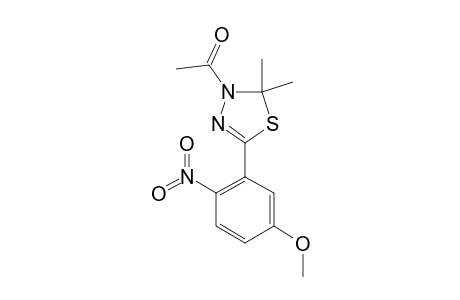 3-METHYLCARBONYL-5-(2-NITRO-5-METHOXYPHENYL)-2,2-DIMETHYL-2,3-DIHYDRO-1,3,4-THIADIAZOLE