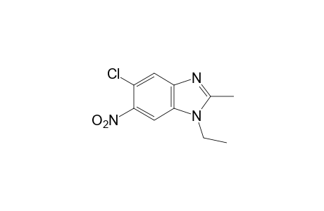5-chloro-1-ethyl-2-methyl-6-nitrobenzimidazole