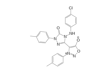 3-(4-Methylphenyl)-4-[4-(4-chlorophenylamino)-1-(4-methylphenyl)-5-oxo-4,5-dihydro-1H-1,2,4-triazol-3-yl]sydnon
