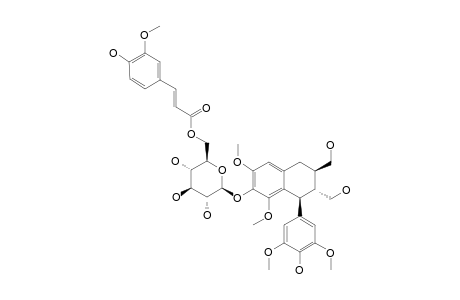 RHUSEMIALIN-B;LYONIRESINOL-4-O-BETA-D-GLUCOPYRANOSYL-6''-O-(E)-FERULOYLESTER