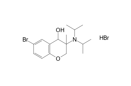 6-bromo-3-(diisopropylamino)-3-methyl-4-chromanol, hydrobromide