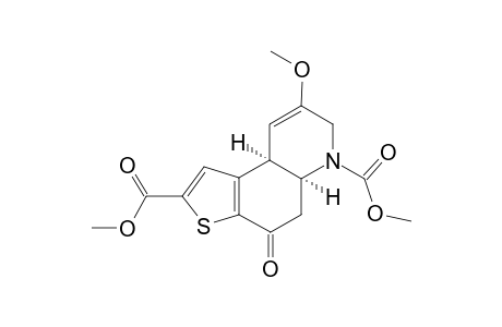 Dimethyl (5aRS,9aSR)-4,5,5a,6,7,9a-Hexahydro-8-methoxy-4-oxothieno[3,2-f]quinoline-2,6-dicarboxylate