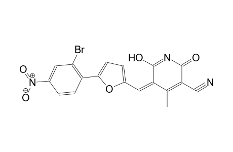 (5Z)-5-{[5-(2-bromo-4-nitrophenyl)-2-furyl]methylene}-6-hydroxy-4-methyl-2-oxo-2,5-dihydro-3-pyridinecarbonitrile