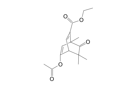(1S*,4R*)-1,3,3-Trimethyl-5-acetoxy-7-ethoxycarbonylbicyclo[2.2.2]octa-5,7-diene-2-one
