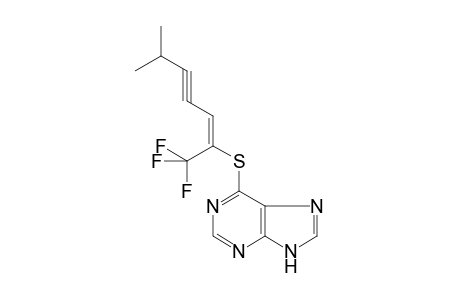 6-([(1E)-5-Methyl-1-(trifluoromethyl)-1-hexen-3-ynyl]sulfanyl)-9H-purine