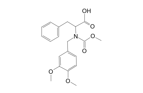 2-[(3,4-dimethoxyphenyl)methyl-methoxycarbonyl-amino]-3-phenyl-propanoic acid