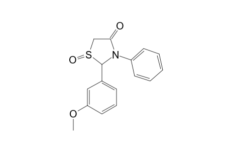 2-(3-METHOXYPHENYL)-3-PHENYL-1,3-THIAZOLIDIN-4-ONE-1-OXIDE