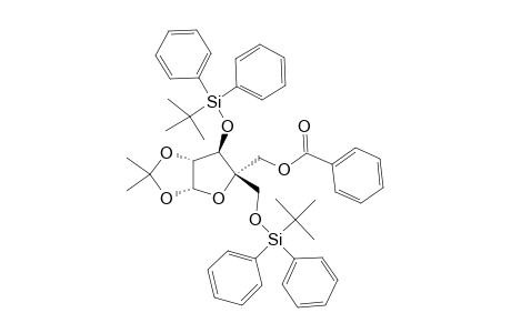 4-C-(BENZOYLOXYMETHYL)-3,5-DI-O-(TERT.-BUTYLDIPHENYLSILYL)-1,2-O-ISOPROPYLIDENE-ALPHA-D-XYLOFURANOSIDE