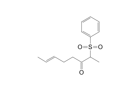 (E)-1-methyl-1-(phenylsulfonyl)-5-hepten-2-one