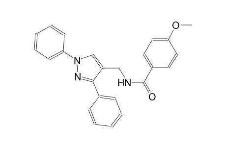 N-[(1,3-diphenyl-1H-pyrazol-4-yl)methyl]-4-methoxybenzamide
