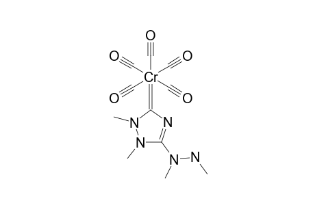 PENTACARBONYL-[1,2-DIHYDRO-1,2-DIMETHYL-5-(1,2-DIMETHYLHYDRAZINO)-1,2,4-TRIAZOLE-3-YLIDEN]-CHROMIUM