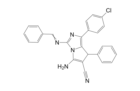 5-Amino-3-(benzylideneamino)-1-(4-chlorophenyl)-7-phenyl-7H-pyrrolo[1,2-c]imidazole-6-carbonitrile