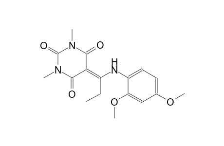 5-[1-(2,4-dimethoxyanilino)propylidene]-1,3-dimethyl-2,4,6(1H,3H,5H)-pyrimidinetrione