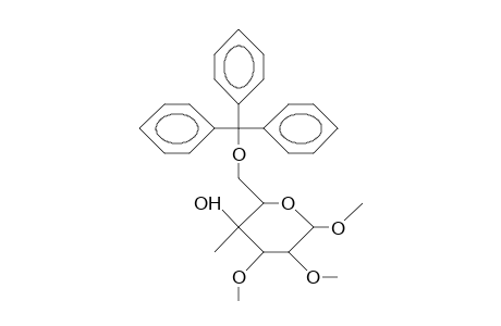 1,2,3-Tri-O-methyl-4-C-methyl-6-O-triphenylmethyl-A-D-galactopyranoside
