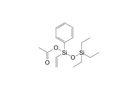 1-acetoxy-3,3,3-triethyl-1-phenyl-1-vinyldisiloxane