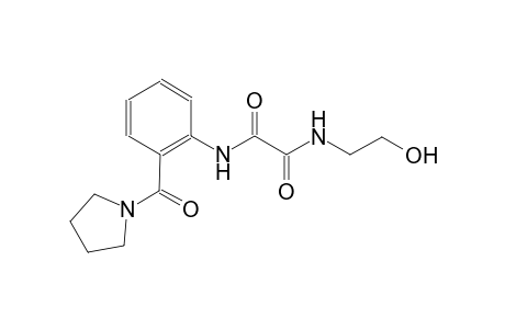 ethanediamide, N~1~-(2-hydroxyethyl)-N~2~-[2-(1-pyrrolidinylcarbonyl)phenyl]-