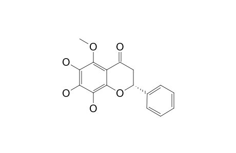 ORESBIUSIN;6,7,8-TRIHYDROXY-5-METHOXYFLAVANONE