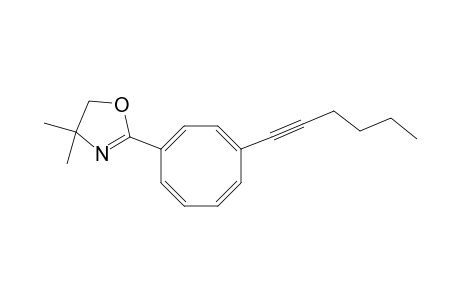 1-(4,4-Dimethyl-2-oxazolino)-4-(1-hexynyl)-1,3,5,7-cyclooctatetraene