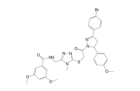 benzamide, N-[[5-[[2-[3-(4-bromophenyl)-4,5-dihydro-5-(4-methoxyphenyl)-1H-pyrazol-1-yl]-2-oxoethyl]thio]-4-methyl-4H-1,2,4-triazol-3-yl]methyl]-3,5-dimethoxy-